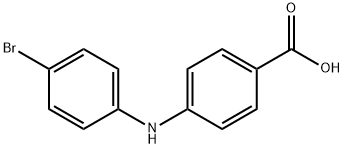 Benzoic acid, 4-[(4-bromophenyl)amino]- Structure