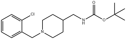 tert-Butyl [1-(2-chlorobenzyl)piperidin-4-yl]methylcarbamate Structure