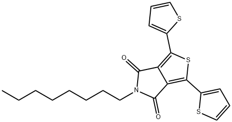 5-Octyl-1,3-di(thiophen-2-yl)-4H-thieno[3,4-c ]pyrrole-4,6(5H )-dione 구조식 이미지