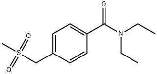 Benzamide, N,N-diethyl-4-[(methylsulfonyl)methyl]- 구조식 이미지