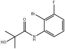 Propanamide, N-(2-bromo-3-fluorophenyl)-2-hydroxy-2-methyl- 구조식 이미지