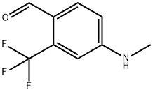 Benzaldehyde, 4-(methylamino)-2-(trifluoromethyl)- 구조식 이미지