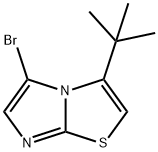 Imidazo[2,1-b]thiazole, 5-bromo-3-(1,1-dimethylethyl)- Structure