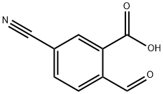 Benzoic acid, 5-cyano-2-formyl- Structure
