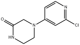 2-Piperazinone, 4-(2-chloro-4-pyridinyl)- Structure