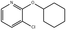 Pyridine, 3-chloro-2-(cyclohexyloxy)- Structure