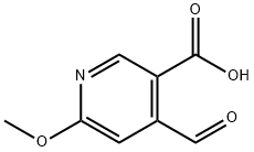 3-Pyridinecarboxylic acid, 4-formyl-6-methoxy- Structure