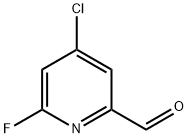 2-Pyridinecarboxaldehyde, 4-chloro-6-fluoro- Structure