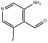 4-Pyridinecarboxaldehyde, 3-amino-5-fluoro- Structure