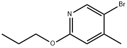 5-Bromo-4-methyl-2-propoxypyridine Structure