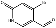 3-Pyridinecarboxaldehyde, 4-bromo-1,6-dihydro-6-oxo- Structure