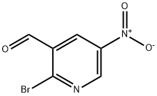 3-Pyridinecarboxaldehyde, 2-bromo-5-nitro- Structure