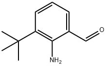 Benzaldehyde, 2-amino-3-(1,1-dimethylethyl)- Structure