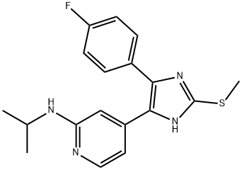 4-(4-(4-Fluorophenyl)-2-(Methylthio)-1H-iMidazol-5-yl)-Nisopropylpyridin-2-aMine 구조식 이미지