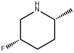 Piperidine, 5-fluoro-2-methyl-, (2R,5S)- Structure