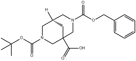 Cis-3-((Benzyloxy)Carbonyl)-7-(Tert-Butoxycarbonyl)-3,7-Diazabicyclo[3.3.1]Nonane-1-Carboxylic Acid(WX120214) 구조식 이미지