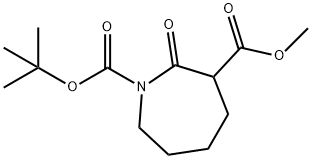 1-(tert-butyl) 3-methyl 2-oxoazepane-1,3-dicarboxylate 구조식 이미지