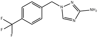 1H-1,2,4-Triazol-3-amine, 1-[[4-(trifluoromethyl)phenyl]methyl]- Structure