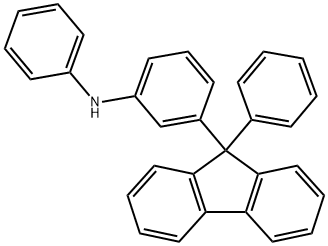 Benzenamine, N-phenyl-3-(9-phenyl-9H-fluoren-9-yl)- 구조식 이미지
