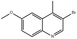 Quinoline, 3-bromo-6-methoxy-4-methyl- Structure