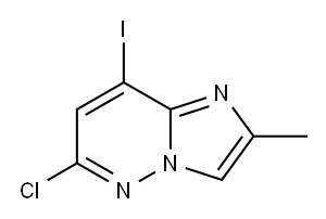 Imidazo[1,2-b]pyridazine, 6-chloro-8-iodo-2-methyl- 구조식 이미지