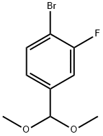 1-Bromo-4-(dimethoxymethyl)-2-fluorobenzene 구조식 이미지