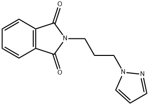 2-[3-(Pyrazol-1-yl)propyl]isoindole-1,3-dione 구조식 이미지