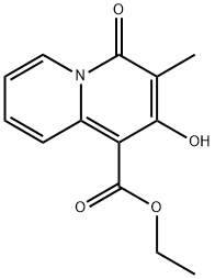 4H-Quinolizine-1-carboxylic acid, 2-hydroxy-3-methyl-4-oxo-, ethyl ester 구조식 이미지