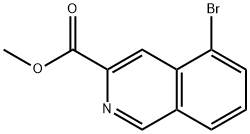 3-Isoquinolinecarboxylic acid, 5-bromo-, methyl ester Structure