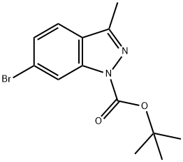 1H-Indazole-1-carboxylic acid, 6-bromo-3-methyl-, 1,1-dimethylethyl ester Structure