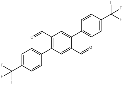 4,4''-bis(trifluoromethyl)-[1,1':4',1''-terphenyl]-2',5'-dicarbaldehyde Structure