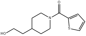 Methanone, [4-(2-hydroxyethyl)-1-piperidinyl]-2-thienyl- Structure