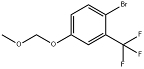 Benzene, 1-bromo-4-(methoxymethoxy)-2-(trifluoromethyl)- Structure