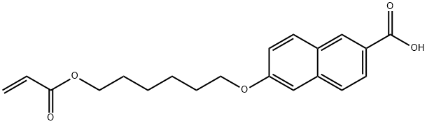 2-Naphthalenecarboxylic acid,6-[[6-[(1-oxo-2-propen-1-yl]oxy]hexyl]oxy]- Structure