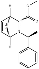 Methyl (1R,3R,4S)-2-((1S)-1-phenylethyl)-2-azabicyclo[2.2.1]hept-5-ene-3-carboxylate Structure