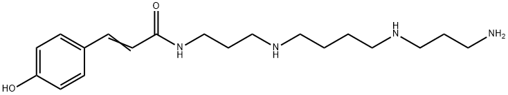 2-Propenamide, N-[3-[[4-[(3-aminopropyl)amino]butyl]amino]propyl]-3-(4-hydroxyphenyl)- 구조식 이미지