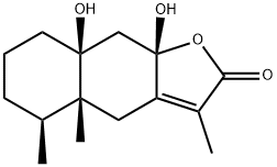8b,10b-Dihydroxyeremophilenolide 구조식 이미지