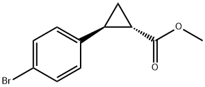 (1R,2S)-methyl 2-(4-bromophenyl)cyclopropanecarboxylate Structure