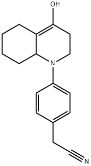 1-[4-(cyanomethyl)phenyl]-1,2,3,5,6,7,8,8a-octahydroquinolinium-4-olate Structure