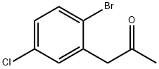 1-(2-bromanyl-5-chloranyl-phenyl)propan-2-one 구조식 이미지