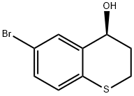 2H-1-Benzothiopyran-4-ol, 6-bromo-3,4-dihydro-, (4S)- 구조식 이미지