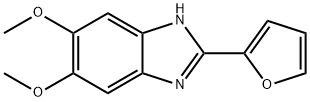 1H-Benzimidazole, 2-(2-furanyl)-5,6-dimethoxy- Structure