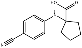 1-[(4-Cyanophenyl)amino]cyclopentane-1-carboxylic acid Structure