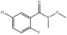 Benzamide, 5-chloro-2-fluoro-N-methoxy-N-methyl- Structure