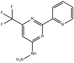 Pyrimidine, 4-hydrazinyl-2-(2-pyridinyl)-6-(trifluoromethyl)- Structure