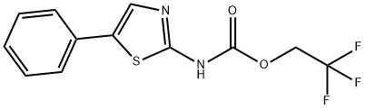 2,2,2-trifluoroethyl N-(5-phenyl-1,3-thiazol-2-yl)carbamate Structure