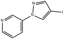 Pyridine, 3-(4-iodo-1H-pyrazol-1-yl)- 구조식 이미지