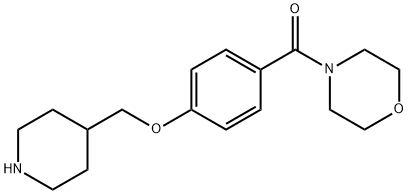 Methanone, 4-morpholinyl[4-(4-piperidinylmethoxy)phenyl]- Structure