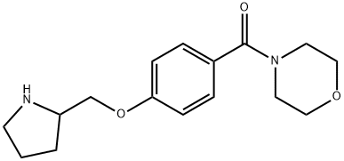 Methanone, 4-morpholinyl[4-(2-pyrrolidinylmethoxy)phenyl]- Structure