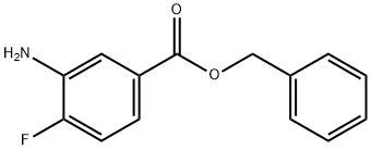 Benzoic acid, 3-amino-4-fluoro-, phenylmethyl ester Structure